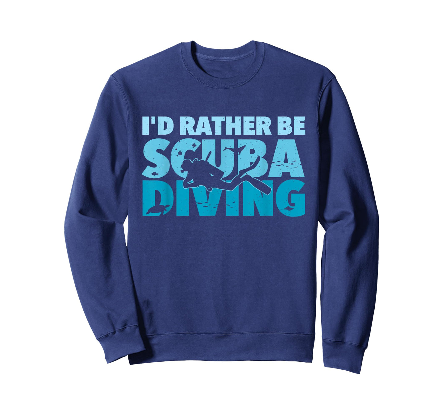 I'd Rather Be Scuba Diving - Freediving Underwater Diver T-Shirt