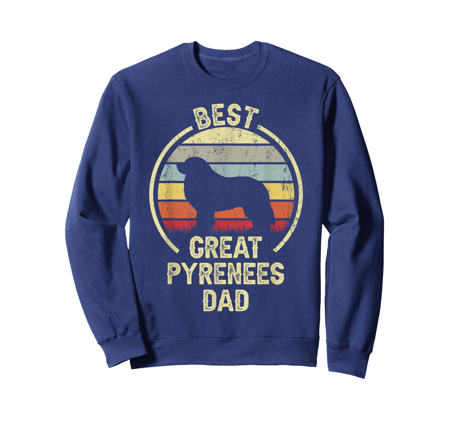 Best Dog Father Dad - Vintage Great Pyrenees T-Shirt