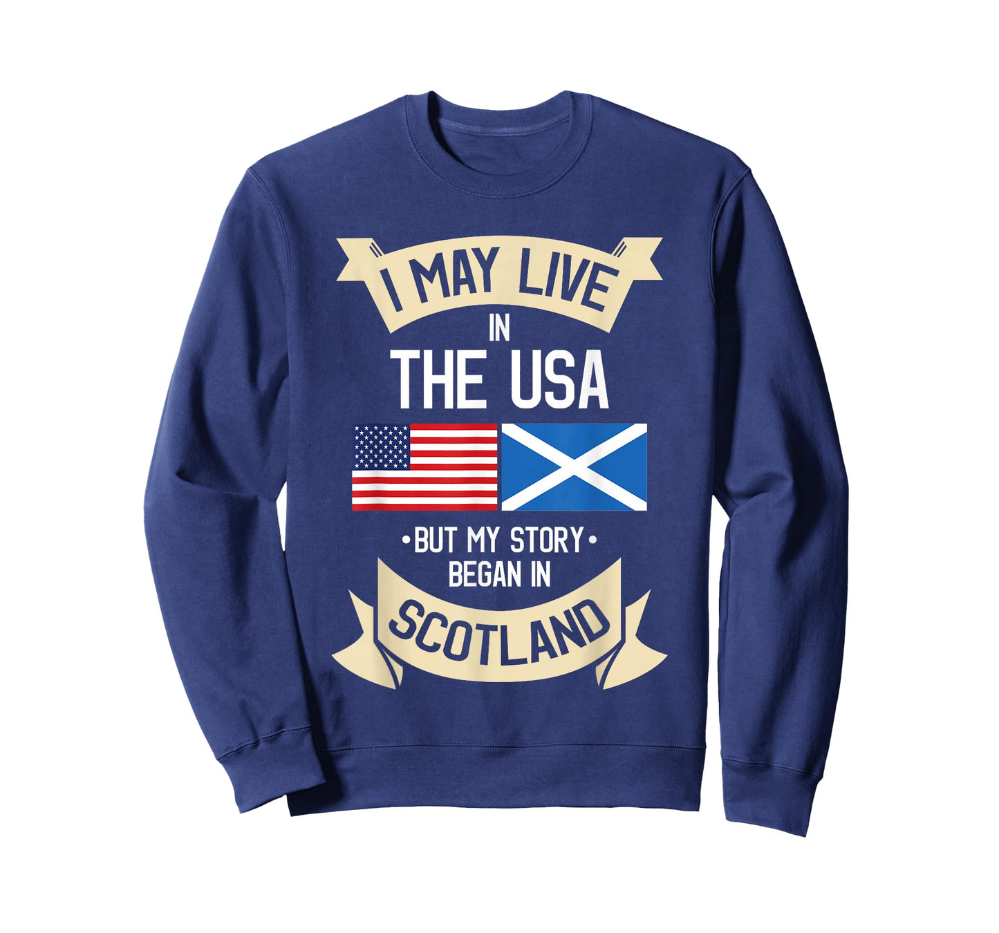 Scotland American Flag USA Scottish Roots Gifts T-Shirt