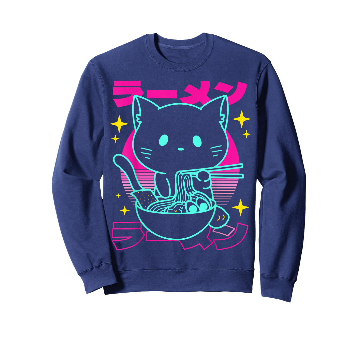 Anime Ramen Cat Retro Japanese Noodles Aesthetic Kawaii cat T-Shirt