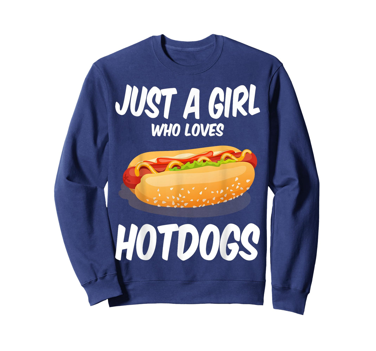 Just a Girl Who Loves Hotdogs Cuts Hot Dog Birthday Girls T-Shirt