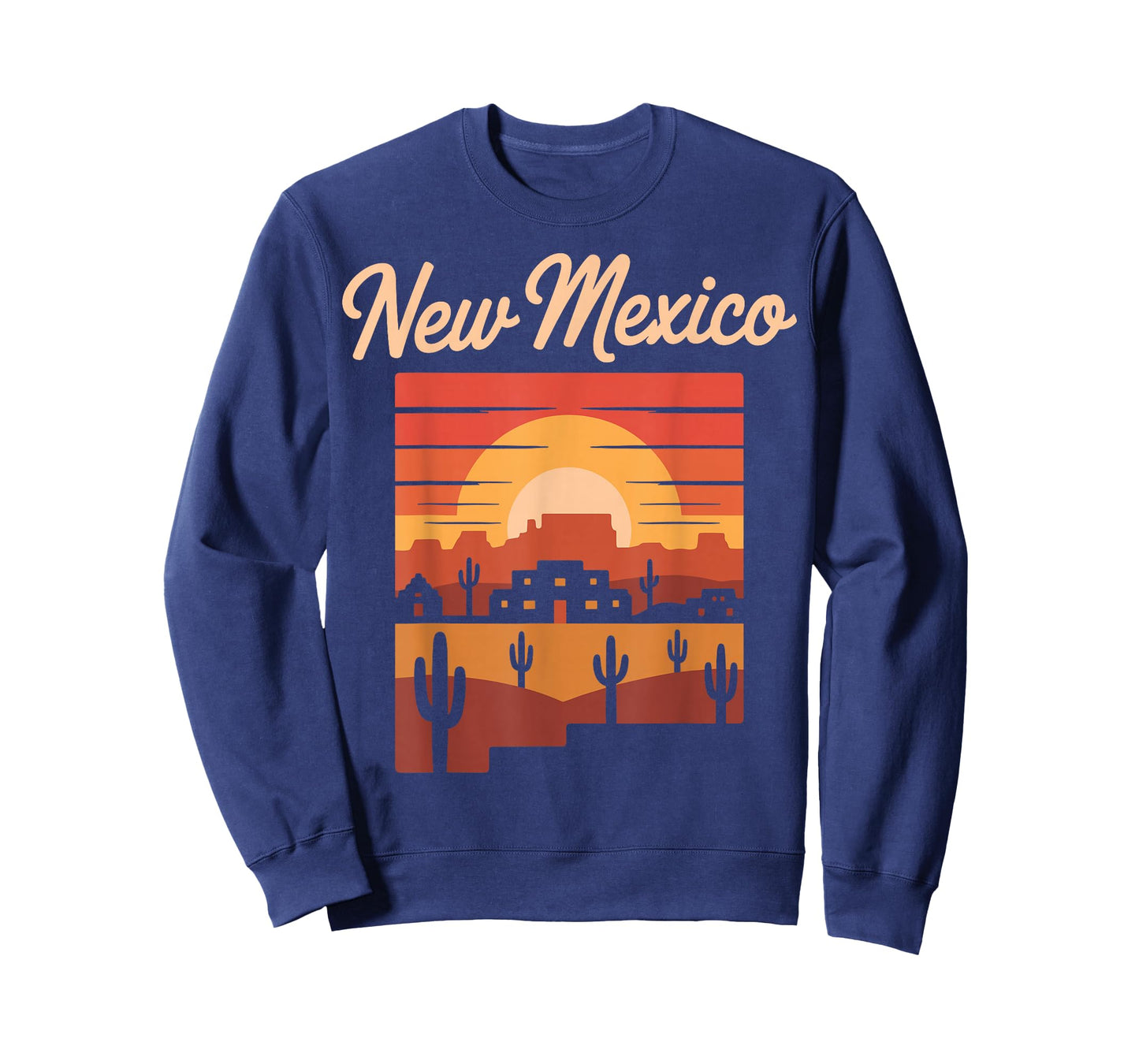 New Mexico Sunset Adobe Desert Retro Pueblo T-Shirt