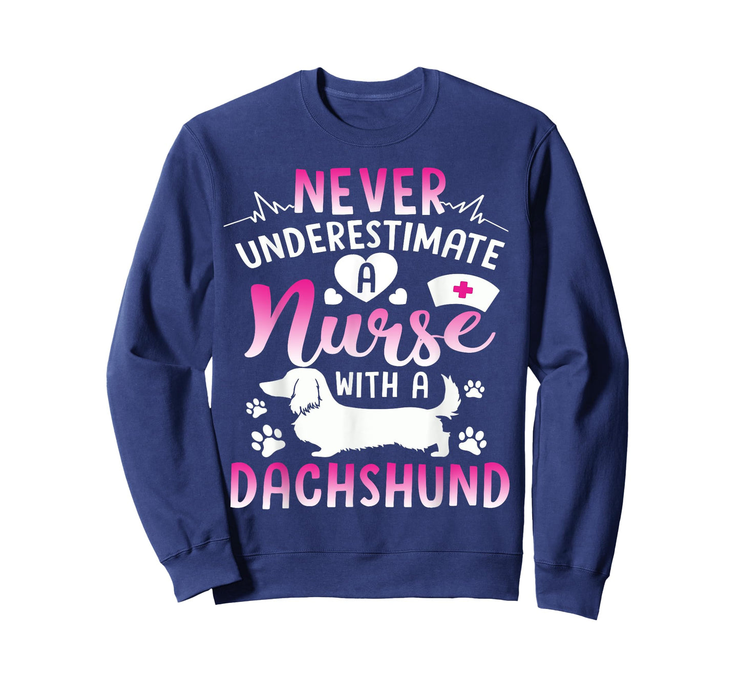 Nurse With A Dachshund Shirt Cute Dachshund Lover RN Gift T-Shirt