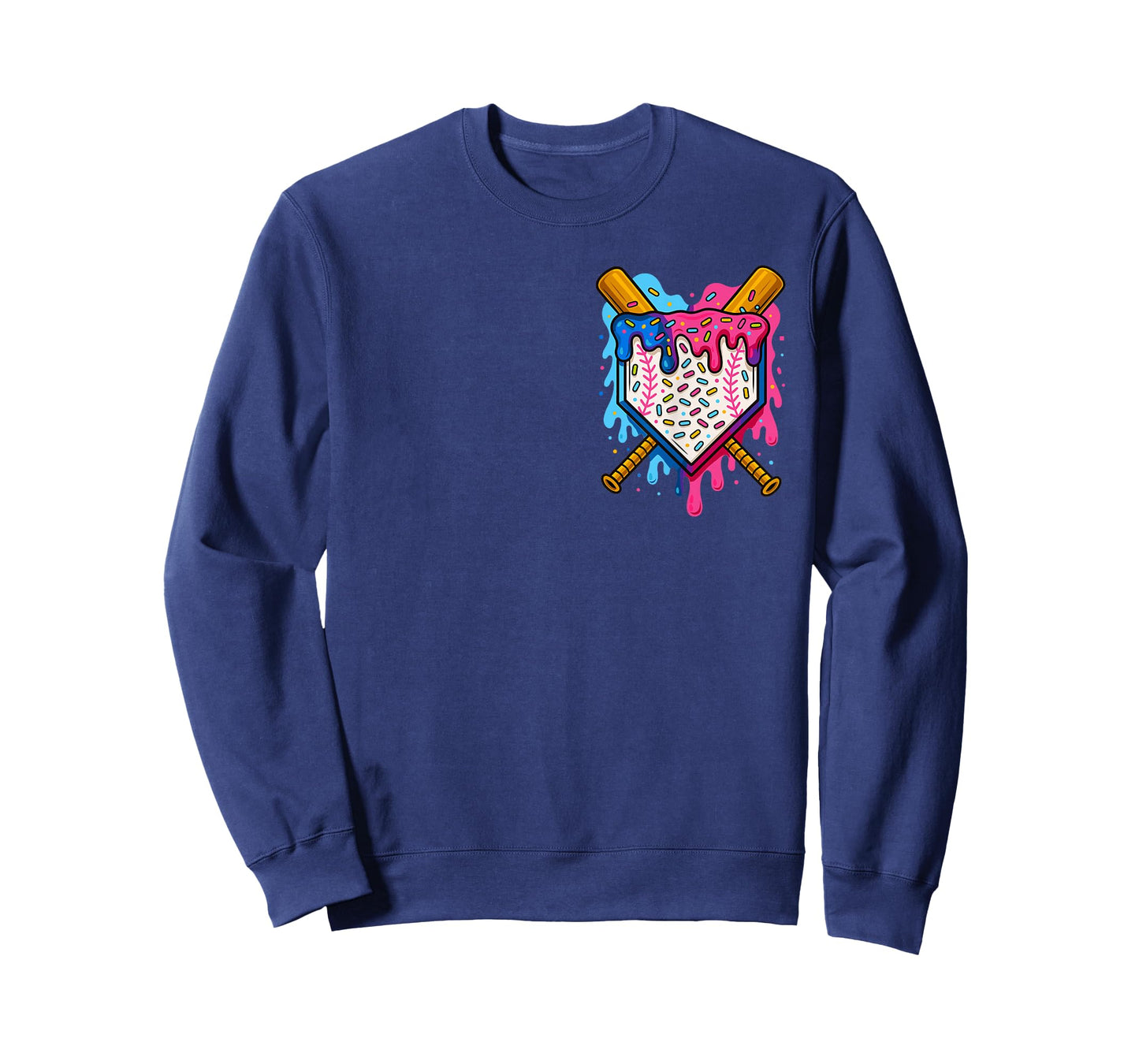 Baseball For Boys Ice Cream Drip Baseball T-Shirt