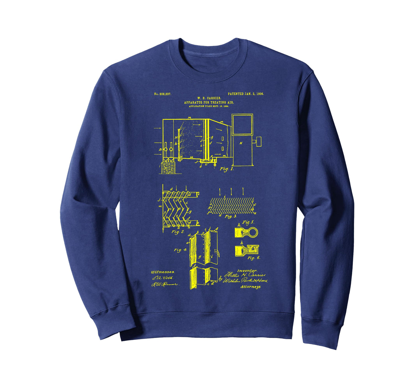 HVAC Technician Funny first Air Condition Patent T-Shirt