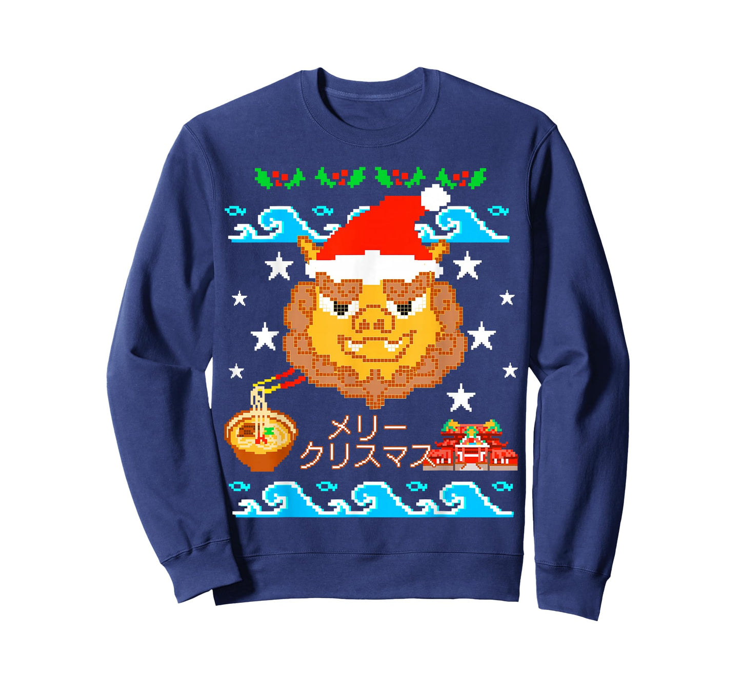 Shisa Dogs Ugly Christmas sweater Okinawa Japan Party Gift T-Shirt