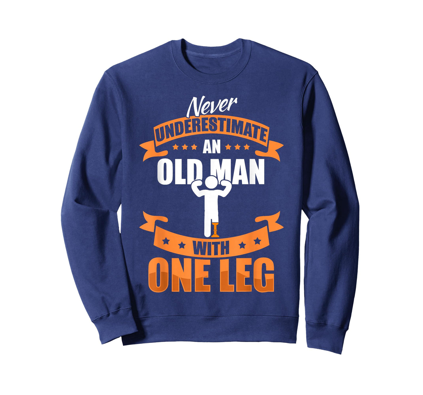 Leg Prosthesis Old Man & Leg Amputation Prosthesis T-Shirt