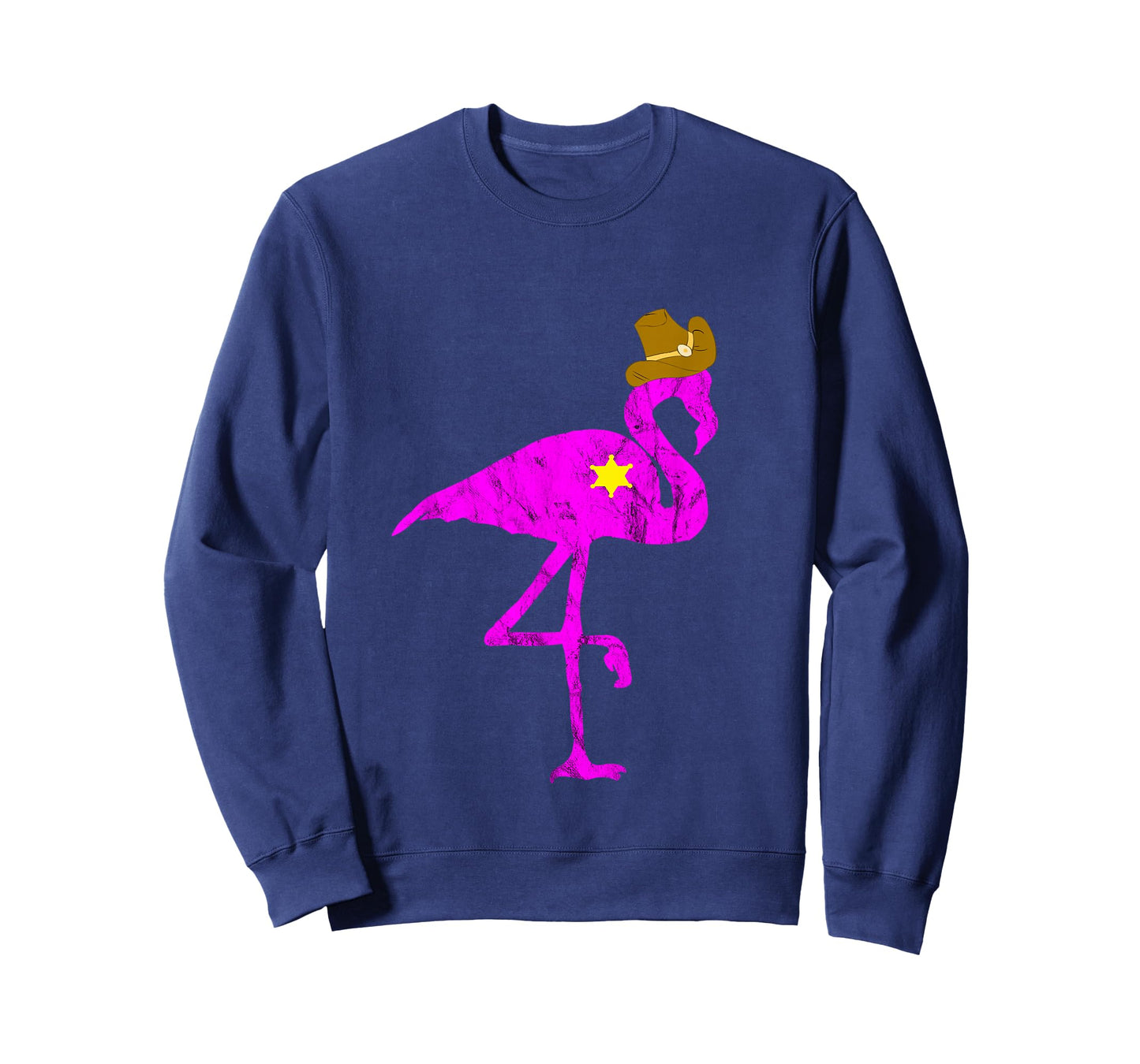 Cowboy Flamingo Exotic Bird Flamazing Sheriff Rancher TShirt T-Shirt