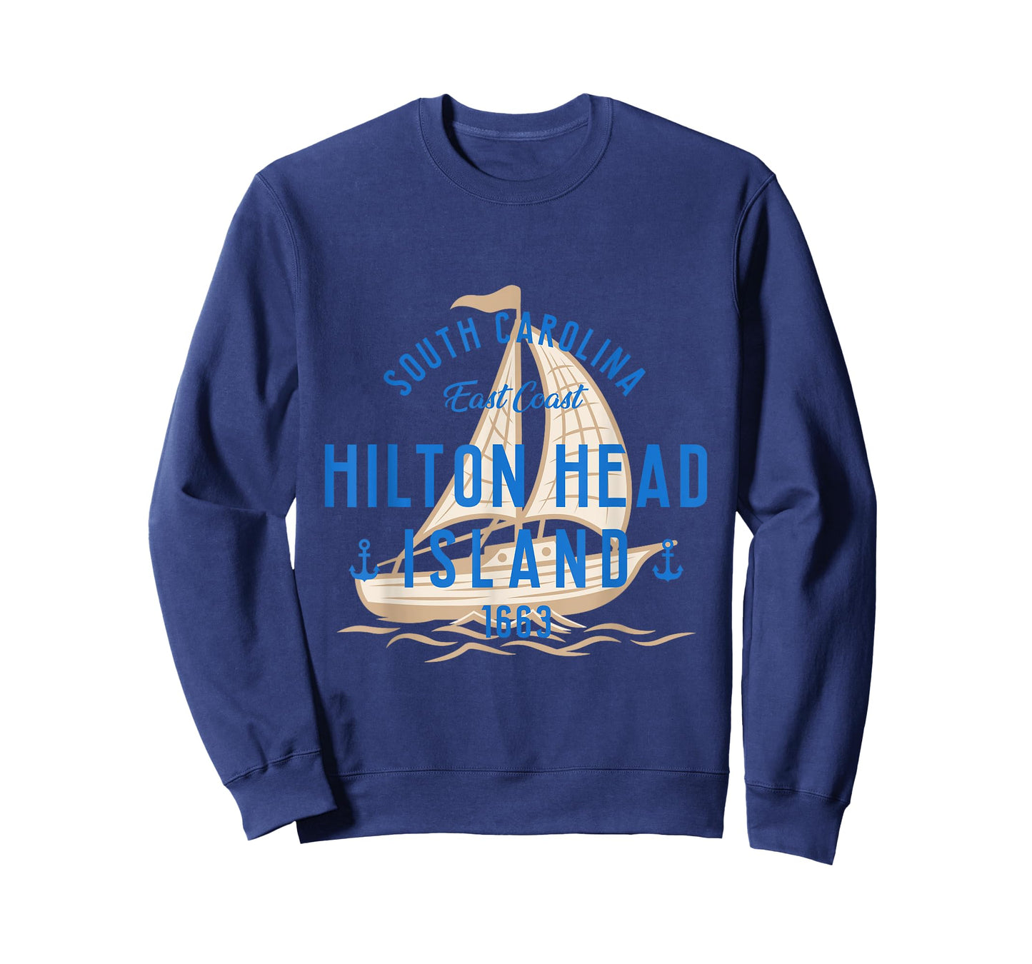 Vintage Sailboat Hilton Head South Carolina Marine Retro T-Shirt