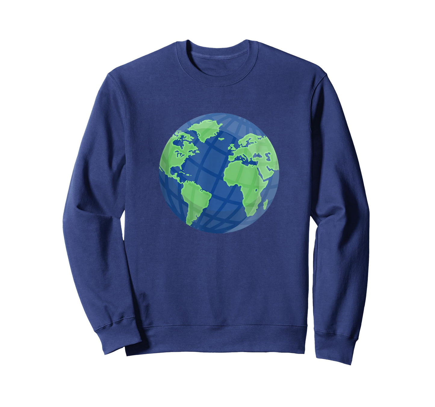 Globe World Map Earth Blue Green Design - World Geography T-Shirt