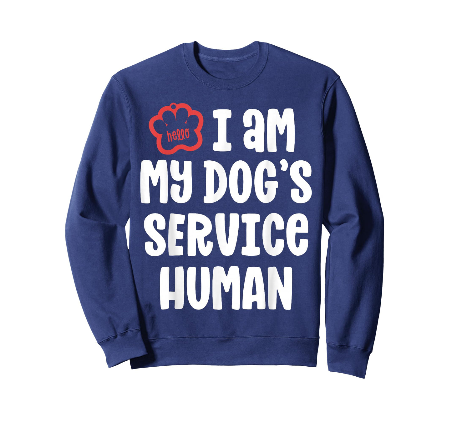 Funny Service Dog Shirt for Women I Am My Dogs Human Gift T-Shirt