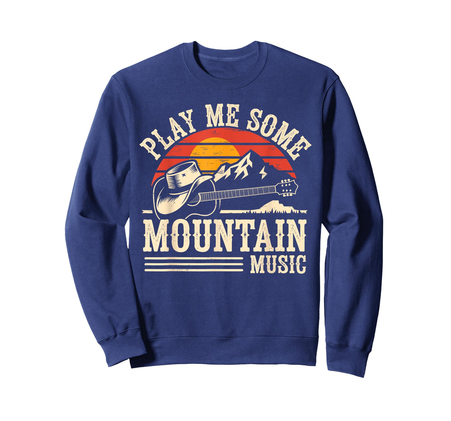 Play Me Some Mountain Music Retro Country Western T-Shirt
