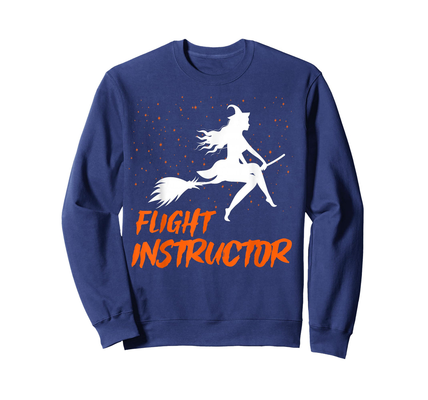 Flight Instructor Witch Riding Broomstick Halloween Costume T-Shirt