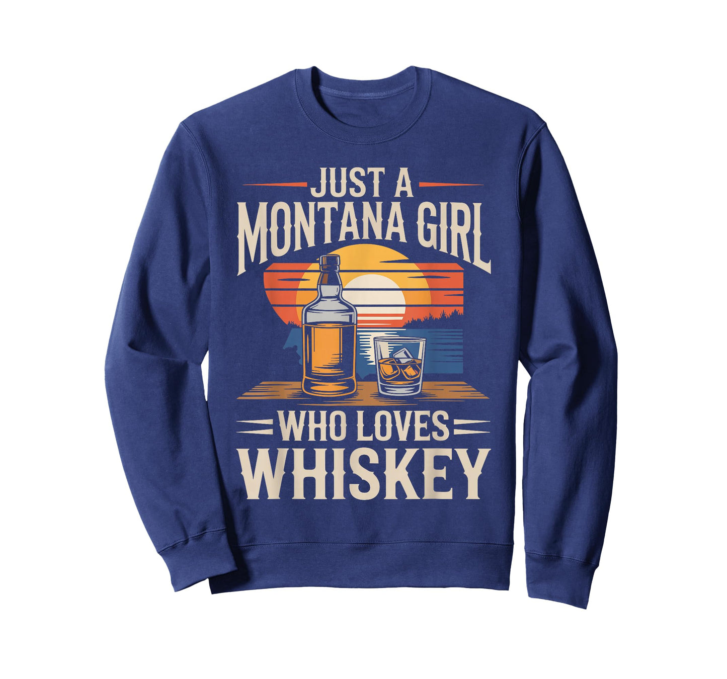 Just A Montana Girl Who Loves Whiskey T-Shirt