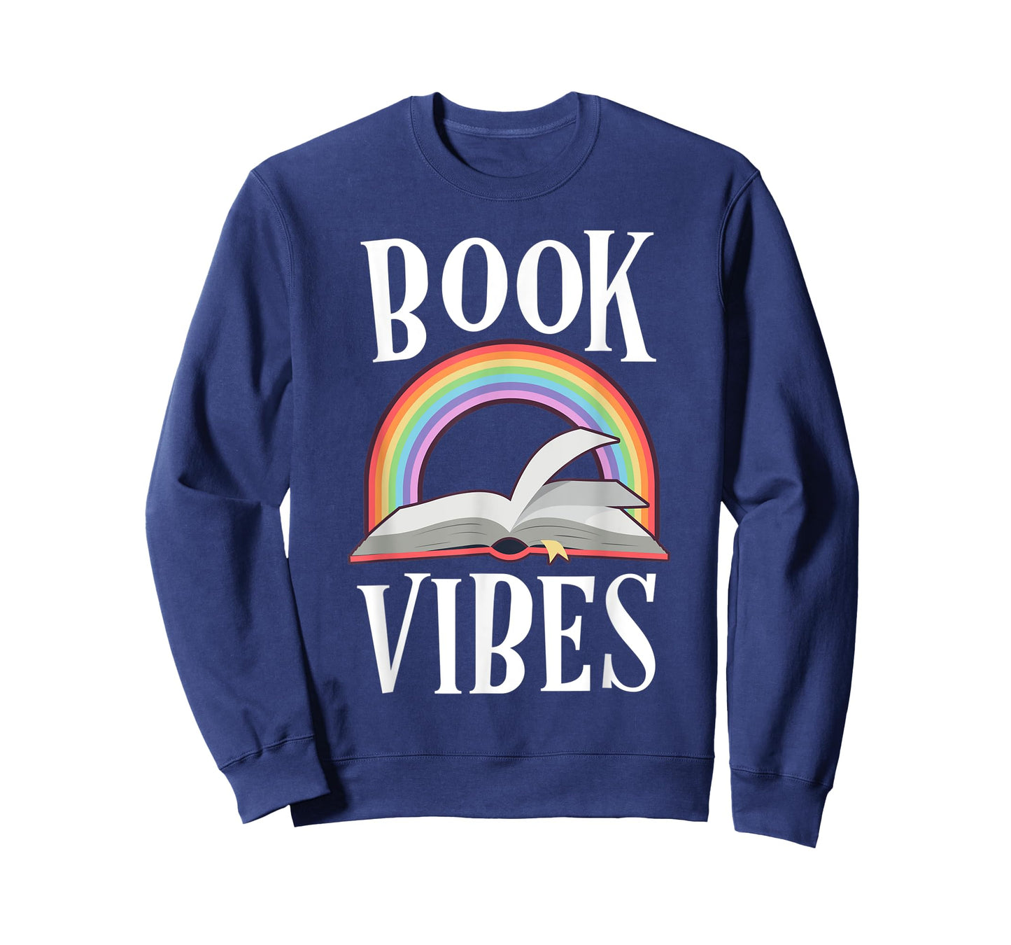 Book Vibes Librarian Gift Rainbow Teacher Reading Nerd Read T-Shirt for Men Women Kids