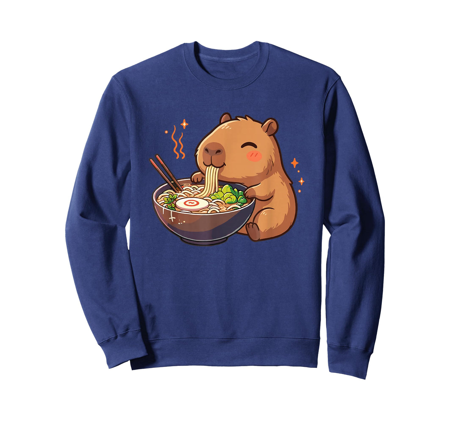 Capybara with Noodles Ramen Kawaii Capybara T-Shirt