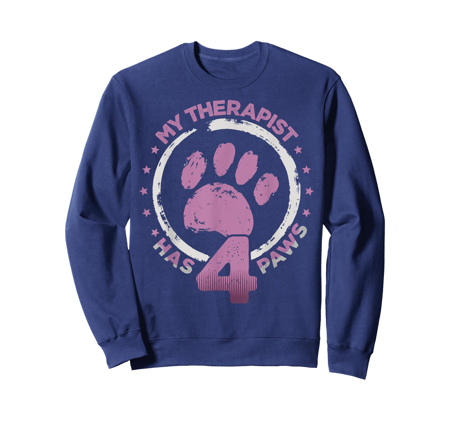 Dog Pet My Therapist Has 4 Paws Funny Dog Owner T-Shirt