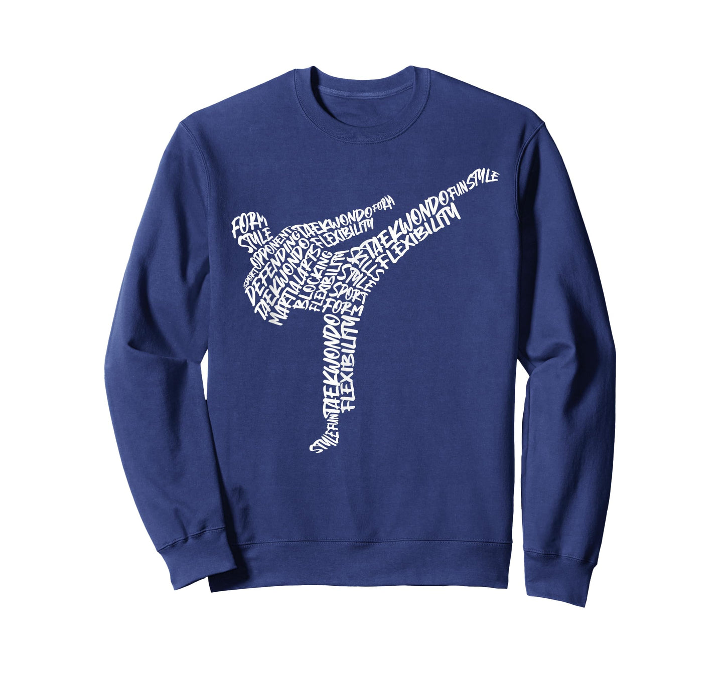 Taekwondo Martial Arts Typography Kids Men Boys Karate T-Shirt
