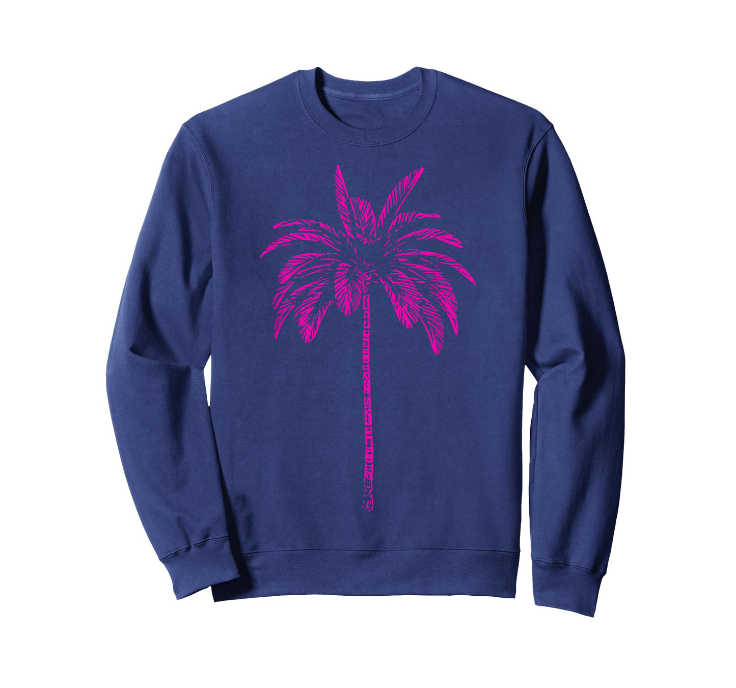 Pink Palm Beachwear Beach Outfit Surfing Retro Palm Tree T-Shirt