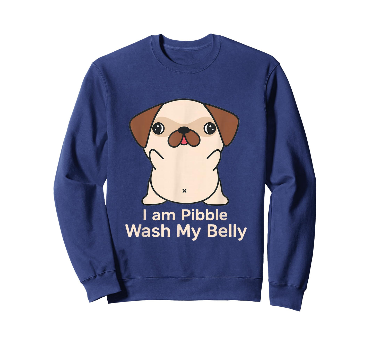 I am Pibble Meme Wash My Belly Pibble Funny Bulldog T-Shirt