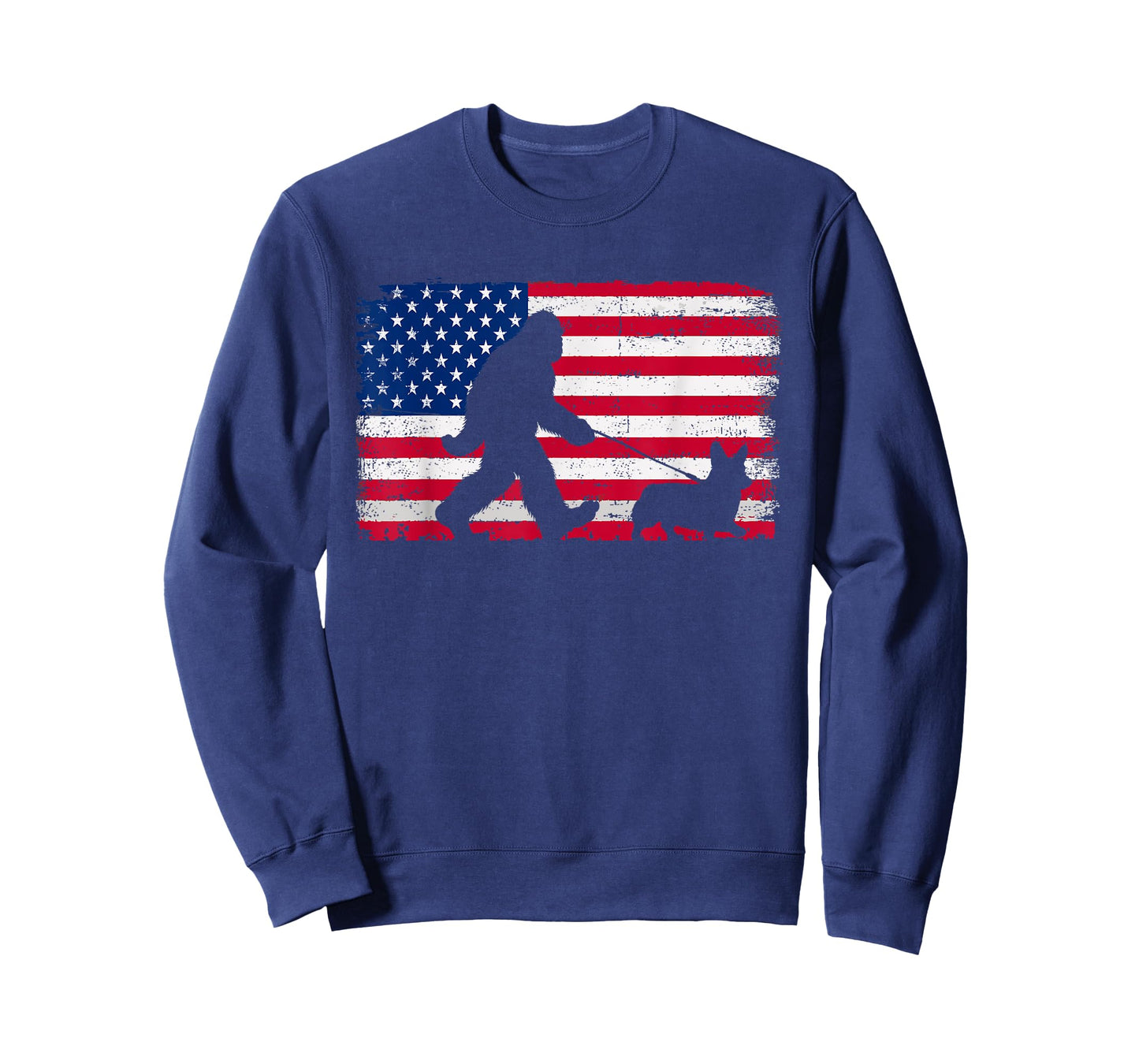 Retro Corgi 4th of July US American Flag Patriotic T-Shirt