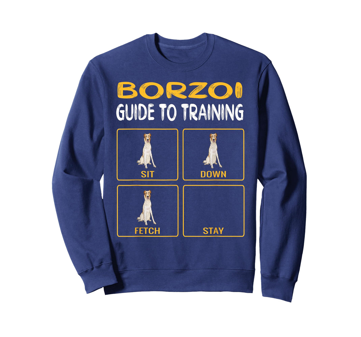 Funny Borzoi Guide To Training Dog Obedience T-Shirt