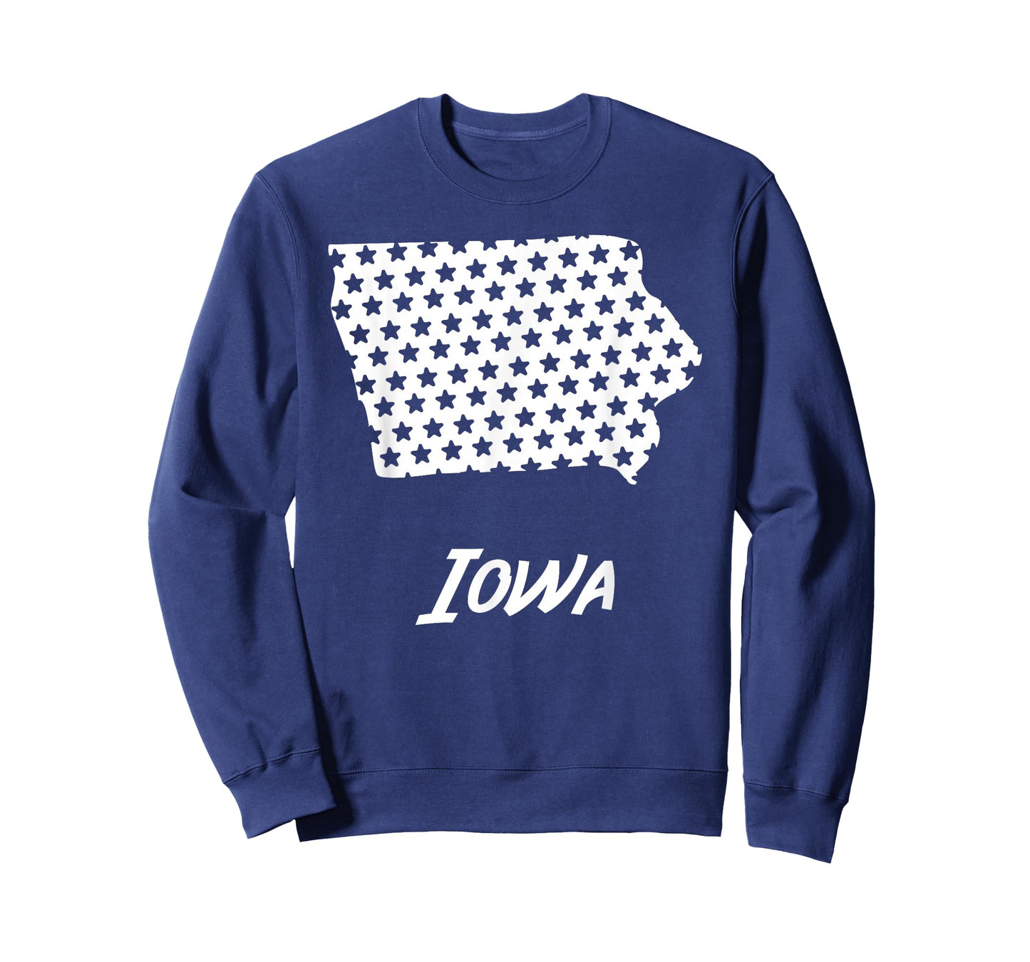Iowa USA State Outline Stars Vintage Retro Design T-Shirt