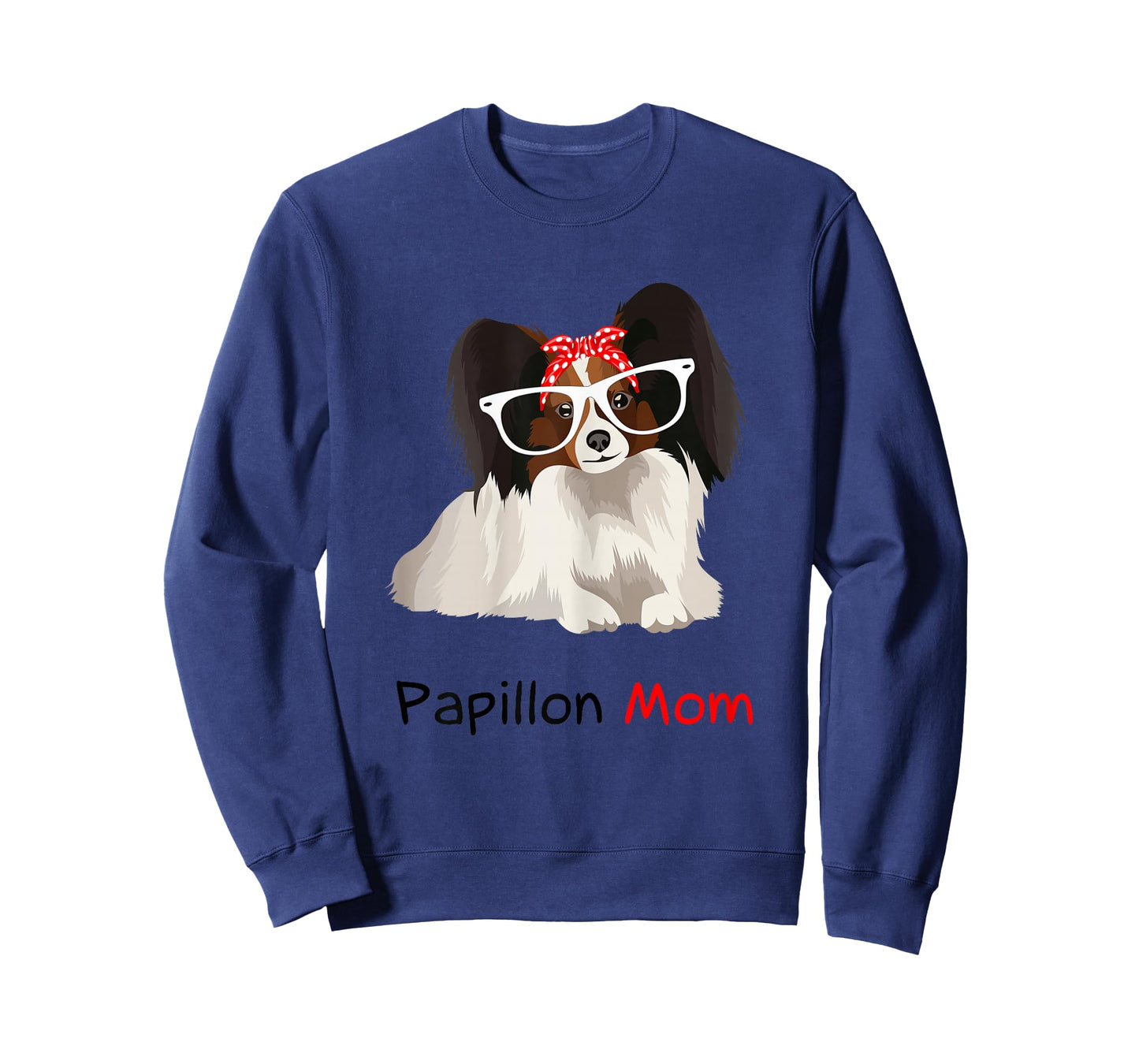 Papillon Mom Bandana Womens Papillon Dog T-Shirt