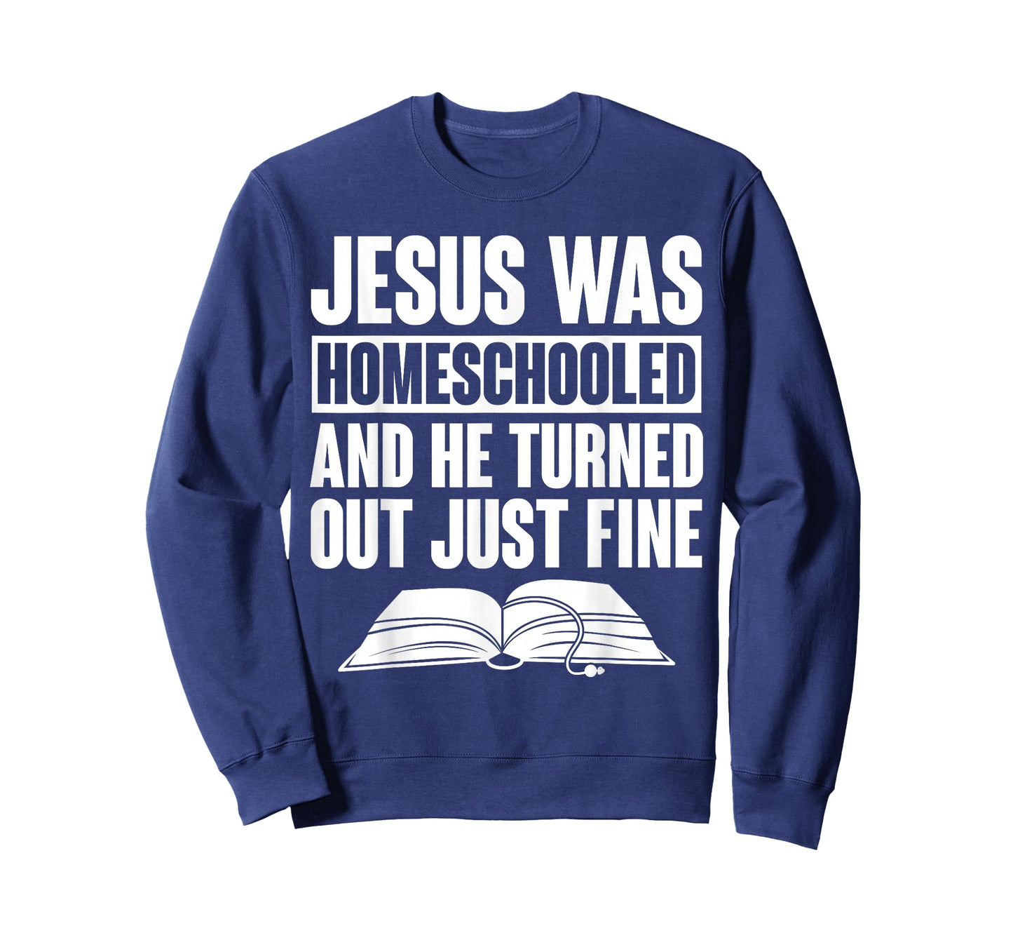 Homeschool Homeschooling Apparel Unisex-Kids Homeschool Jesus Was Homeschooled T-Shirt Black Small Short Sleeve Cotton, Polyester