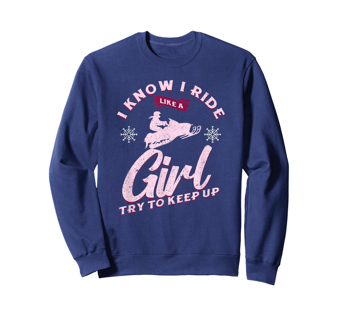 Snowmobile Ride Like A Girl Women's Winter Sports Motor Sled T-Shirt