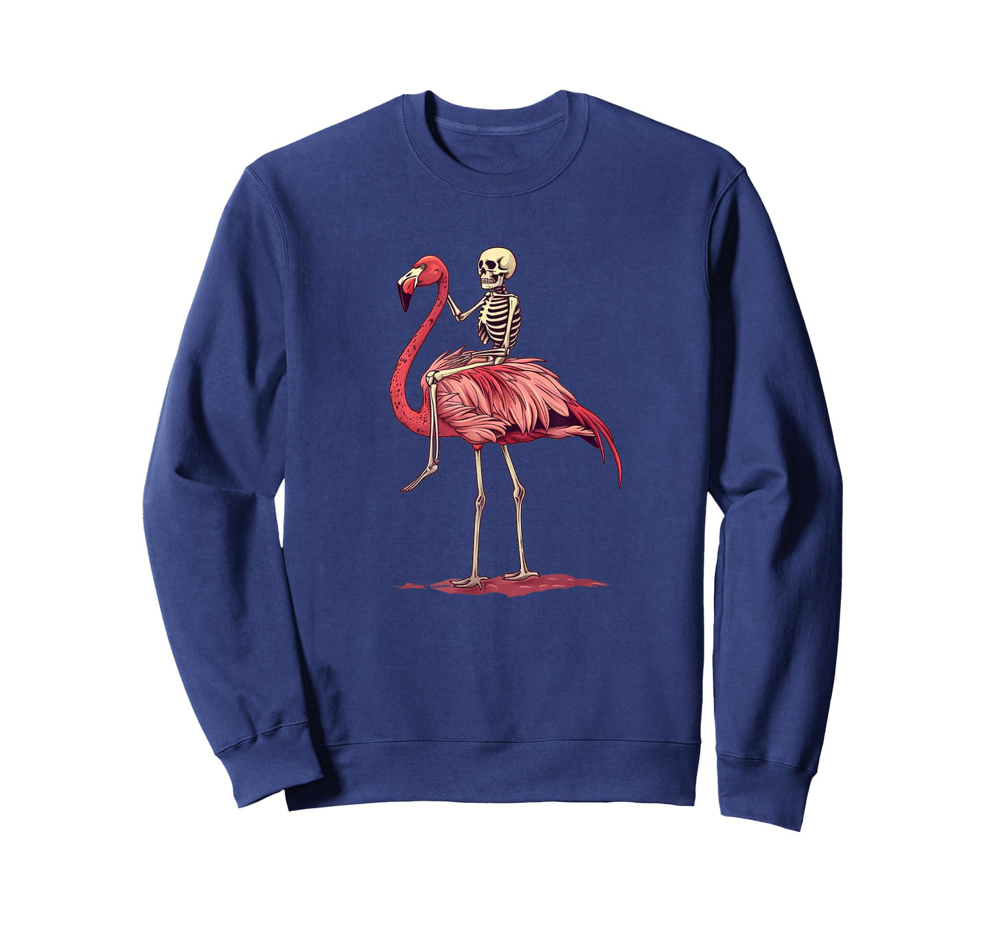 Skeleton with Flamingo Graphic for a Fun Summer Vibe T-Shirt
