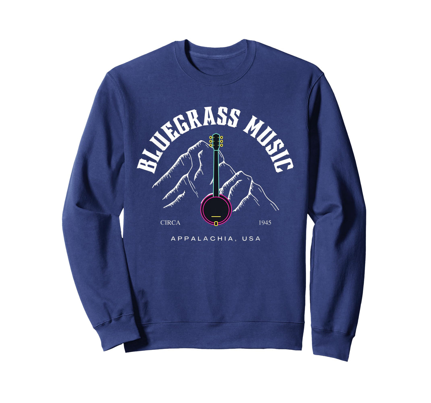 Bluegrass Appalachian Mountains Banjo Fiddle Picking Country T-Shirt