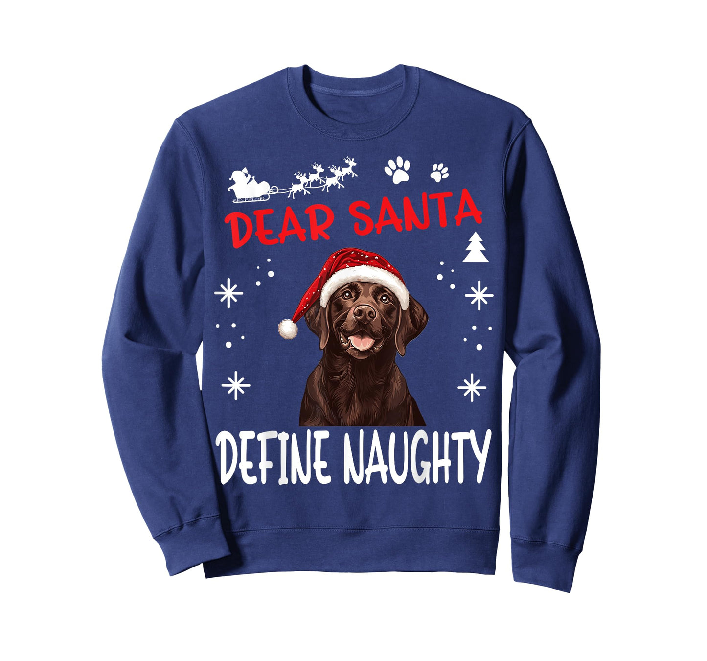 Cute Labrador Retriever Dog Christmas Dear Santa Define T-Shirt