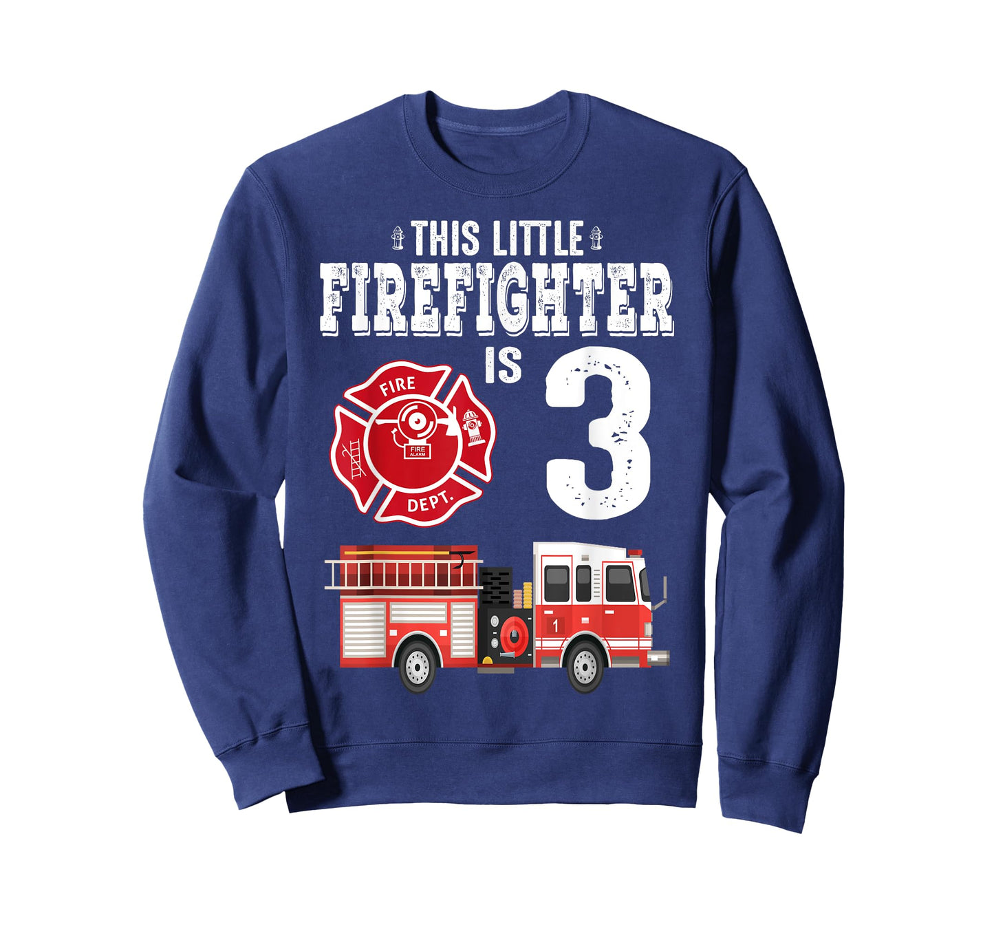 Sound The Alarm I'm 3 Funny Future Firefighter Birthday T-Shirt