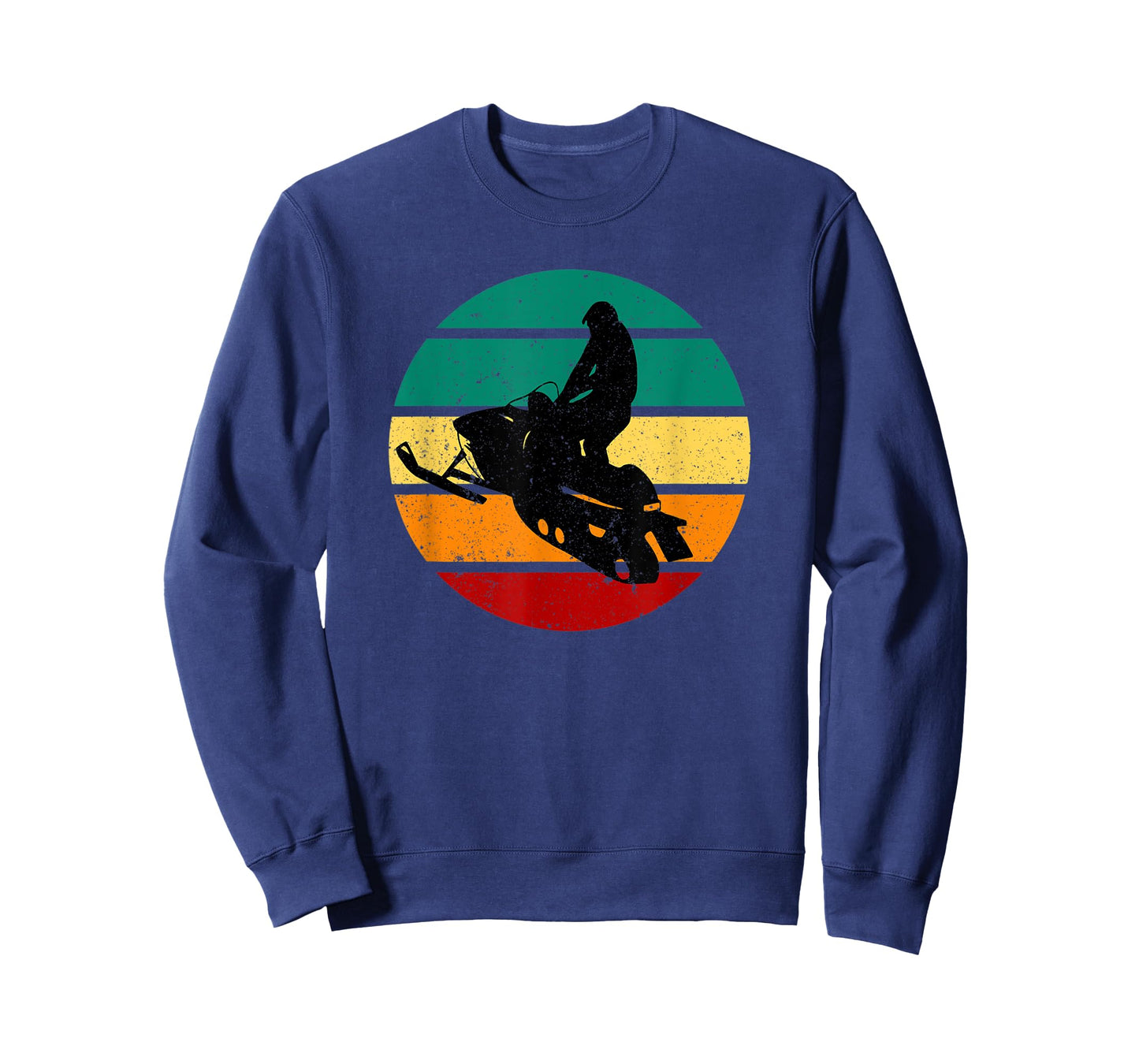 Snowmobile Vintage Motor Sled & Sunset Winter Sports Alpine T-Shirt