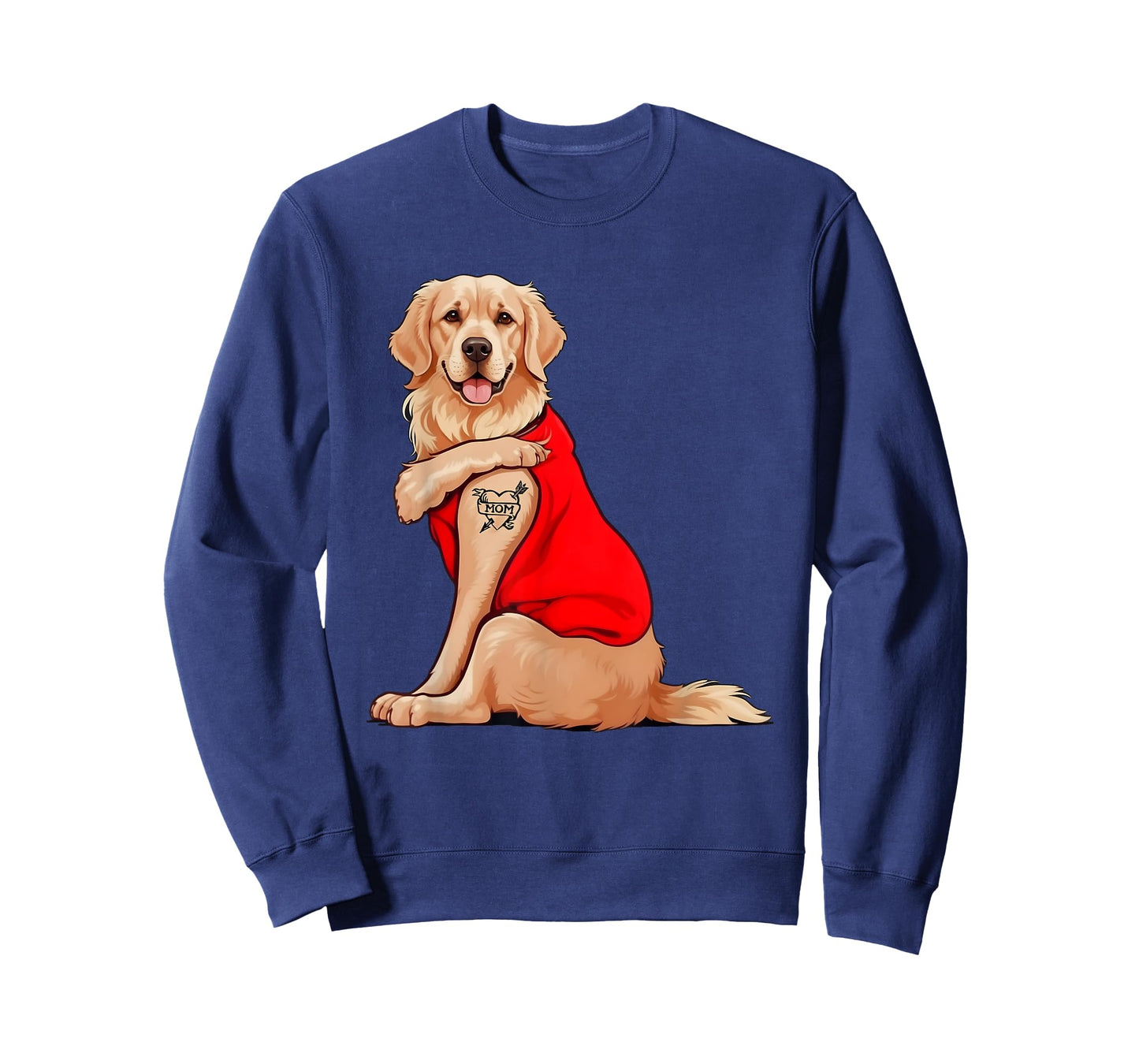 Funny Golden-Retriever Dog I Love Mom Men Women T-Shirt