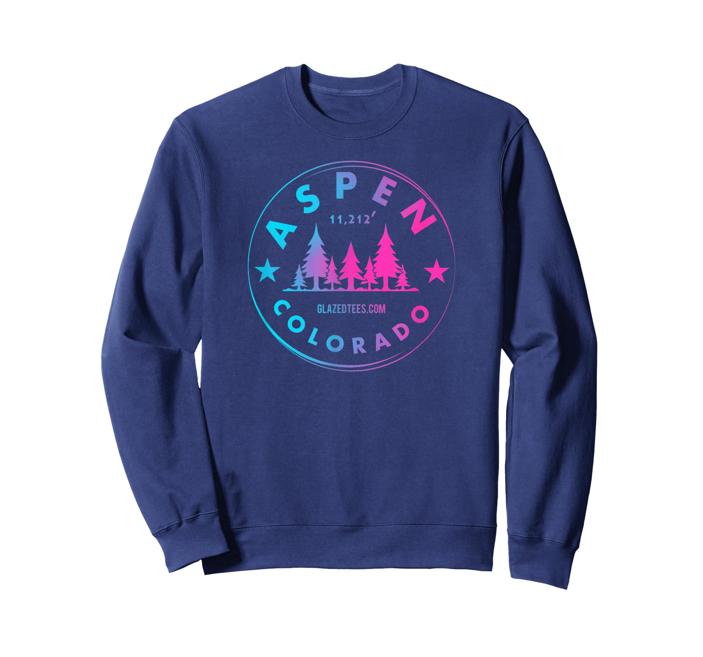 Aspen Colorado - Retro Big Mountain Forest T-Shirt