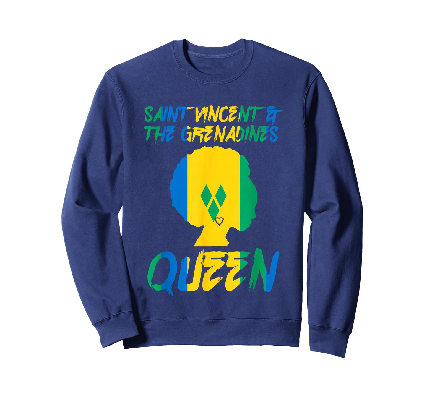 St Vincent & The Grenadines Queen Flag Afro Pride Proud T-Shirt