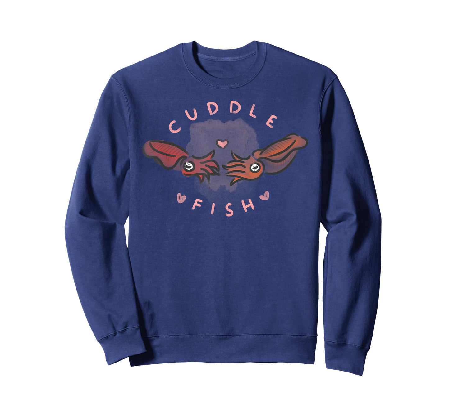 Cuddle Fish love heart cartoon word pun cuttlefish tshirt