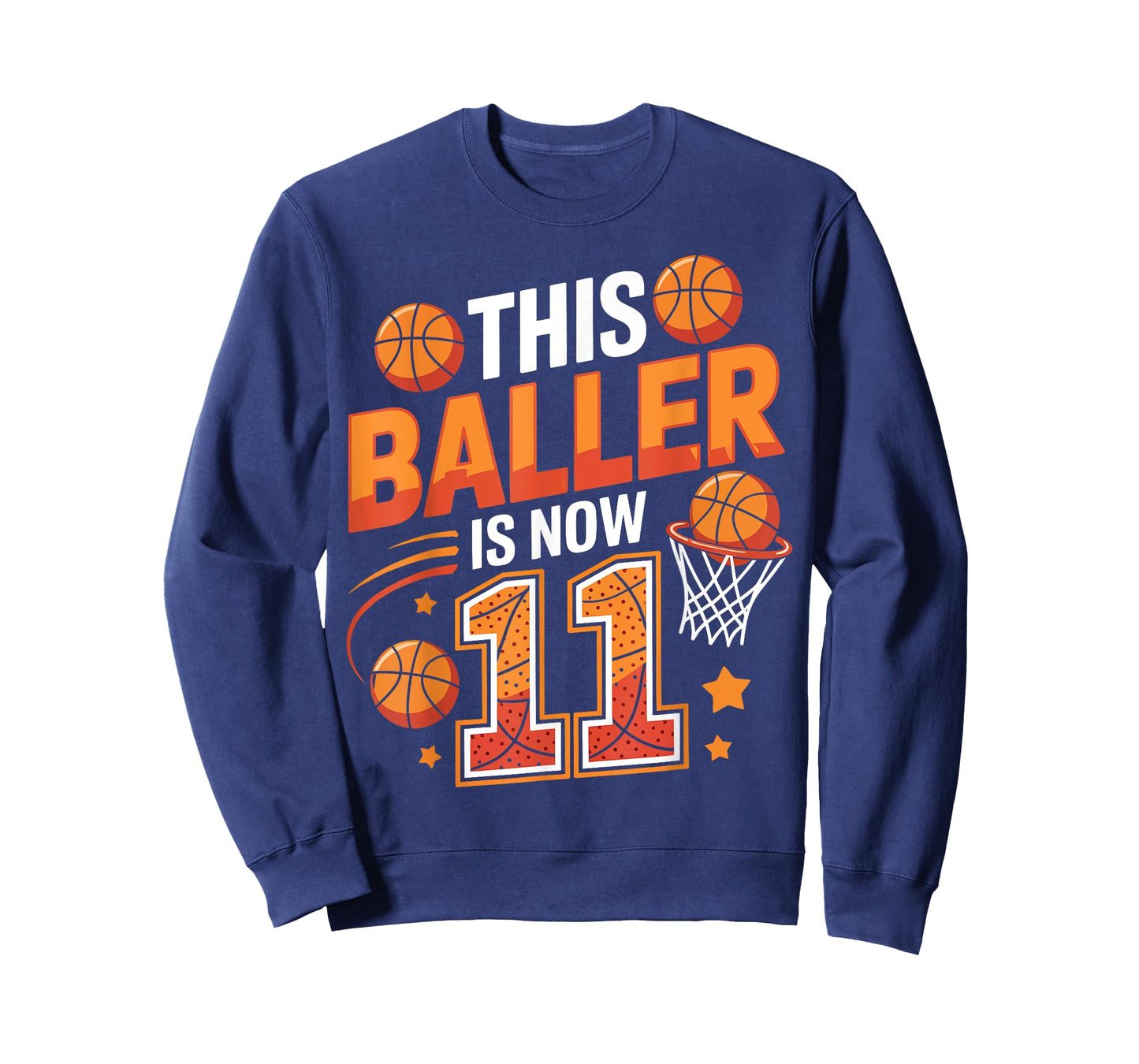 This Baller is Now 11 Funny 11th Birthday Basketball Lovers T-Shirt