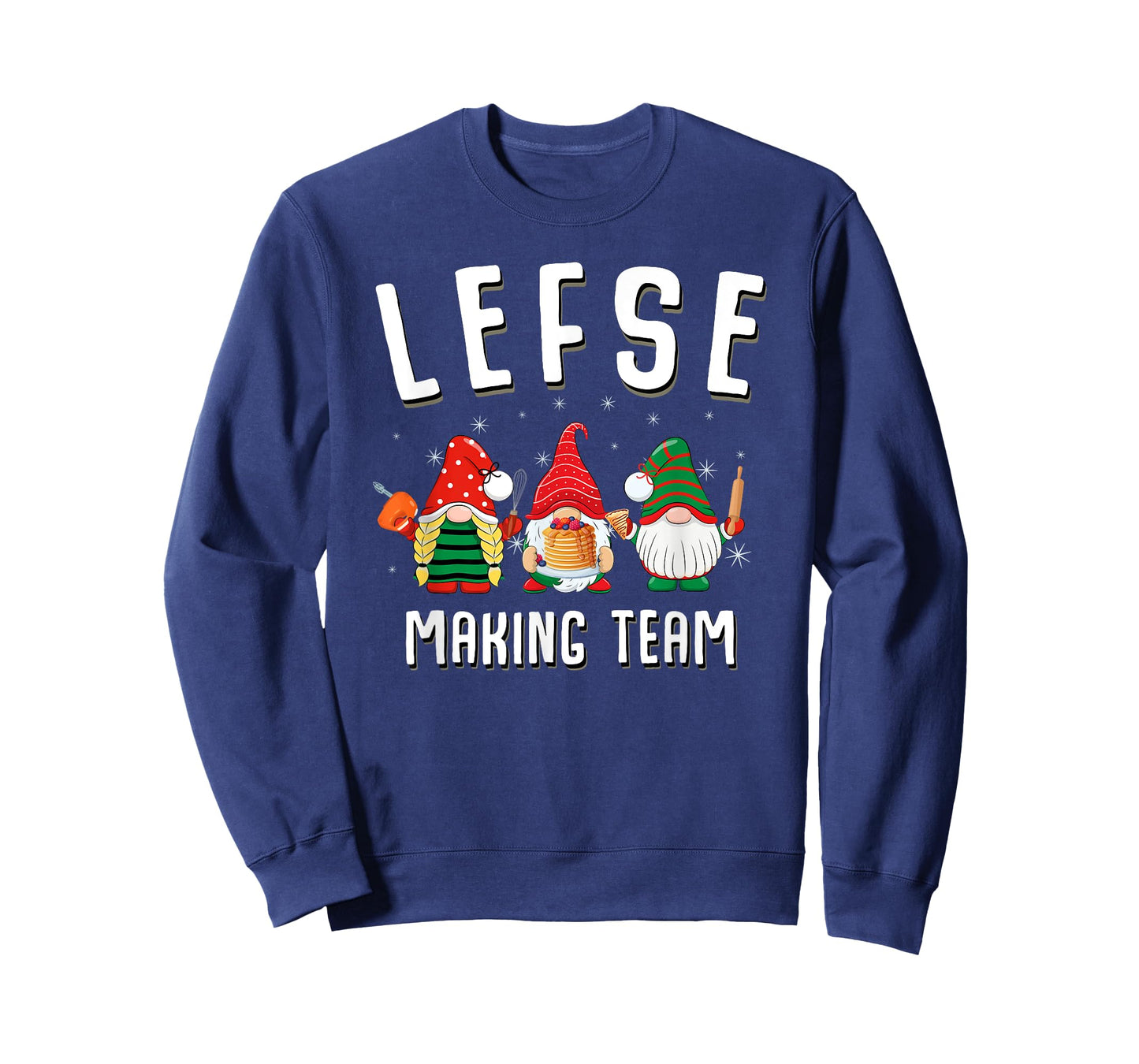 Lefse Making Team Christmas Baking Gnomes T-Shirt