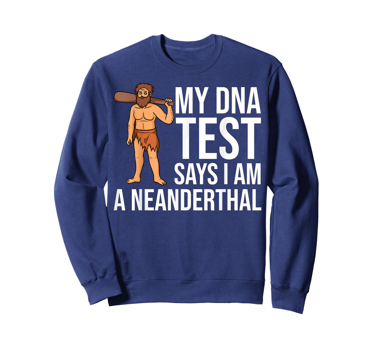 Neanderthal Dna Test Gift Caveman Woman Skull T-Shirt