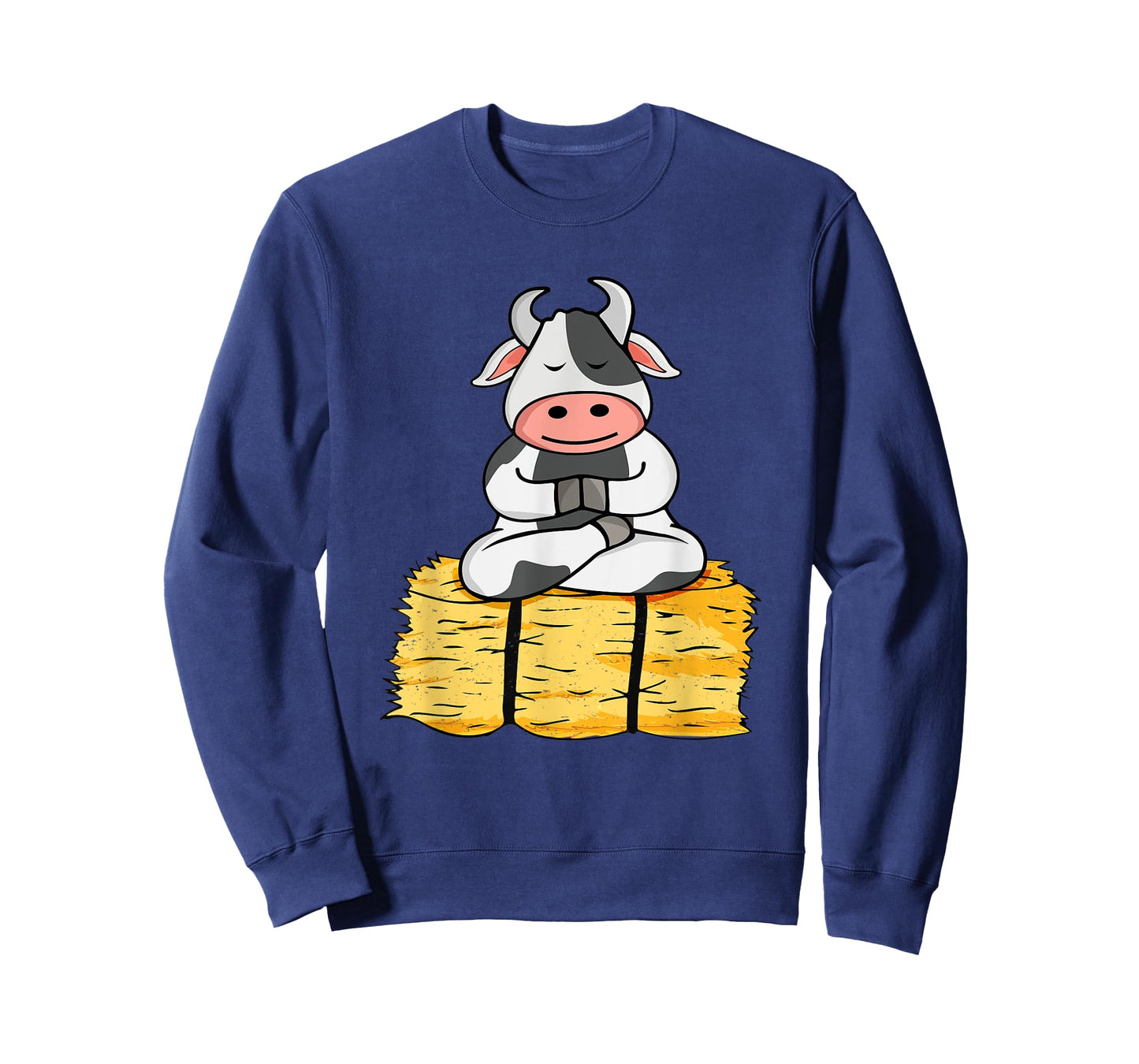 Meditating Cow Lover Yoga Lover Women Meditation T-Shirt