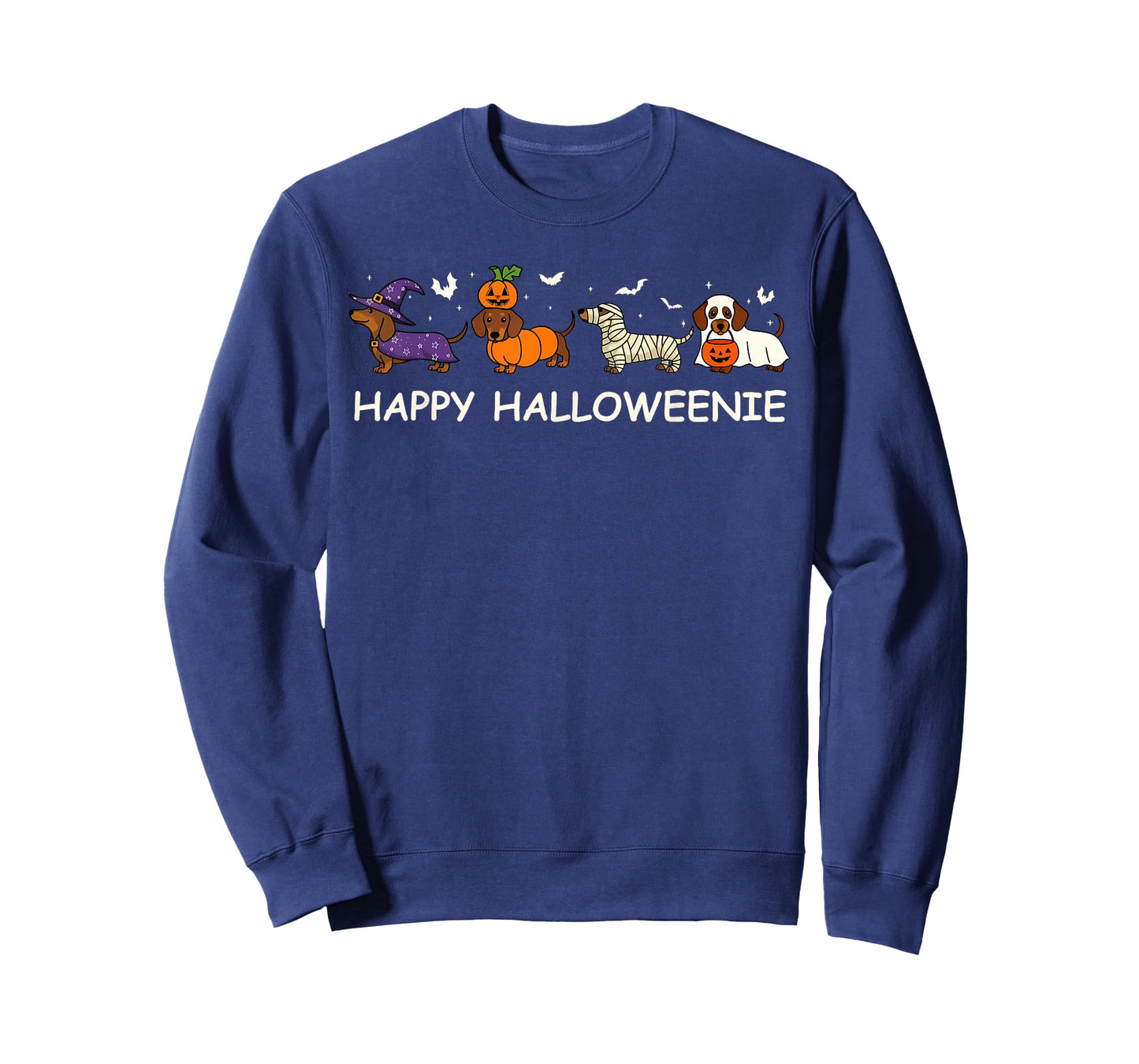 Weiner Dog Witch Happy Halloweenie Cute Halloween Dachshund T-Shirt