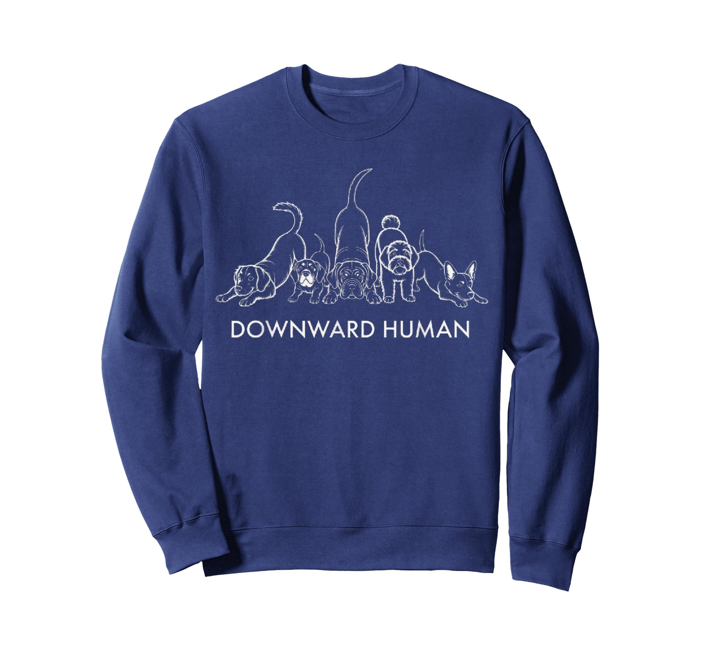 Funny Yoga Quote Dog Downward Human Cool Yoga T-Shirt
