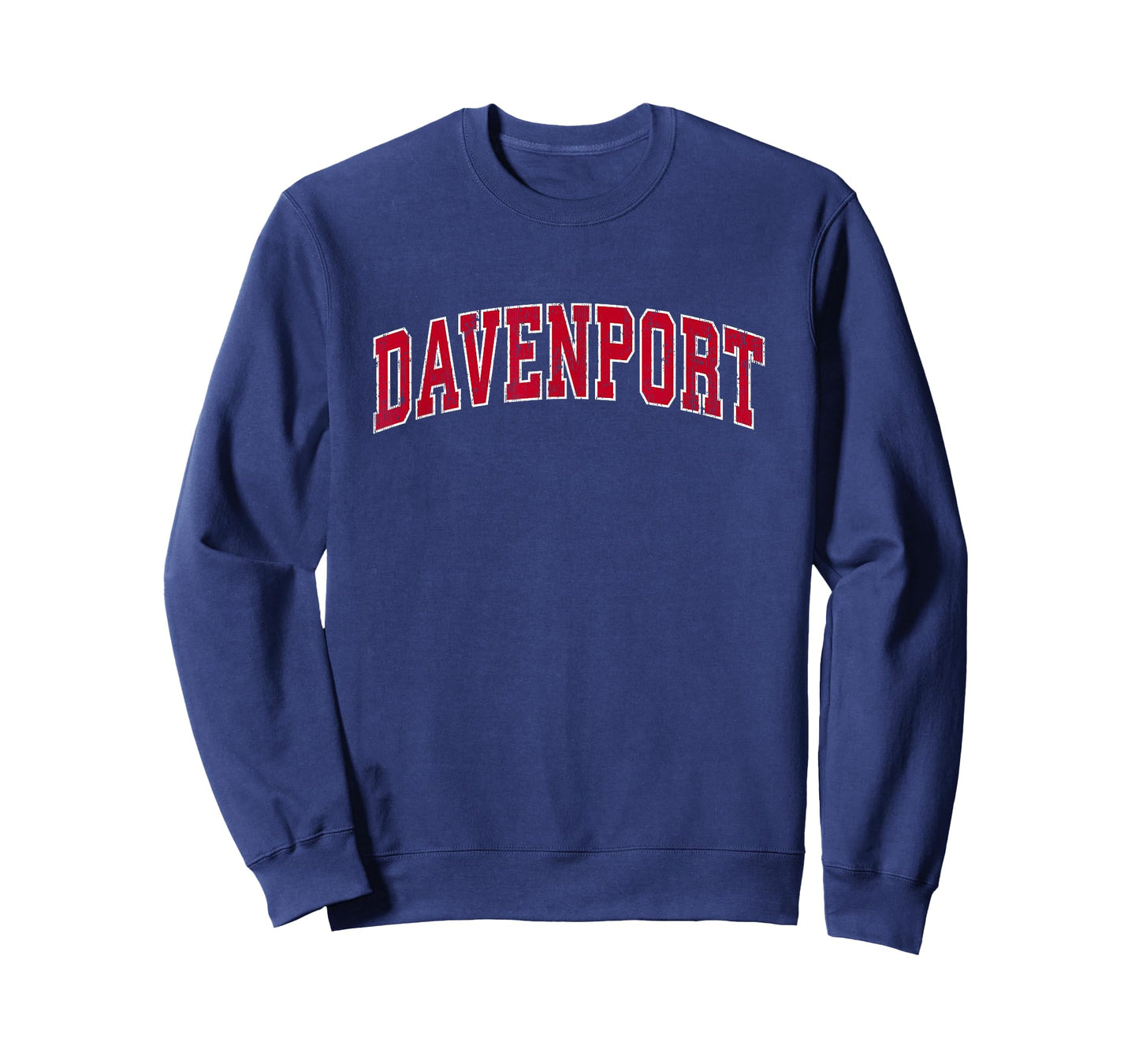Davenport Iowa IA Vintage Sports Design Red Design T-Shirt