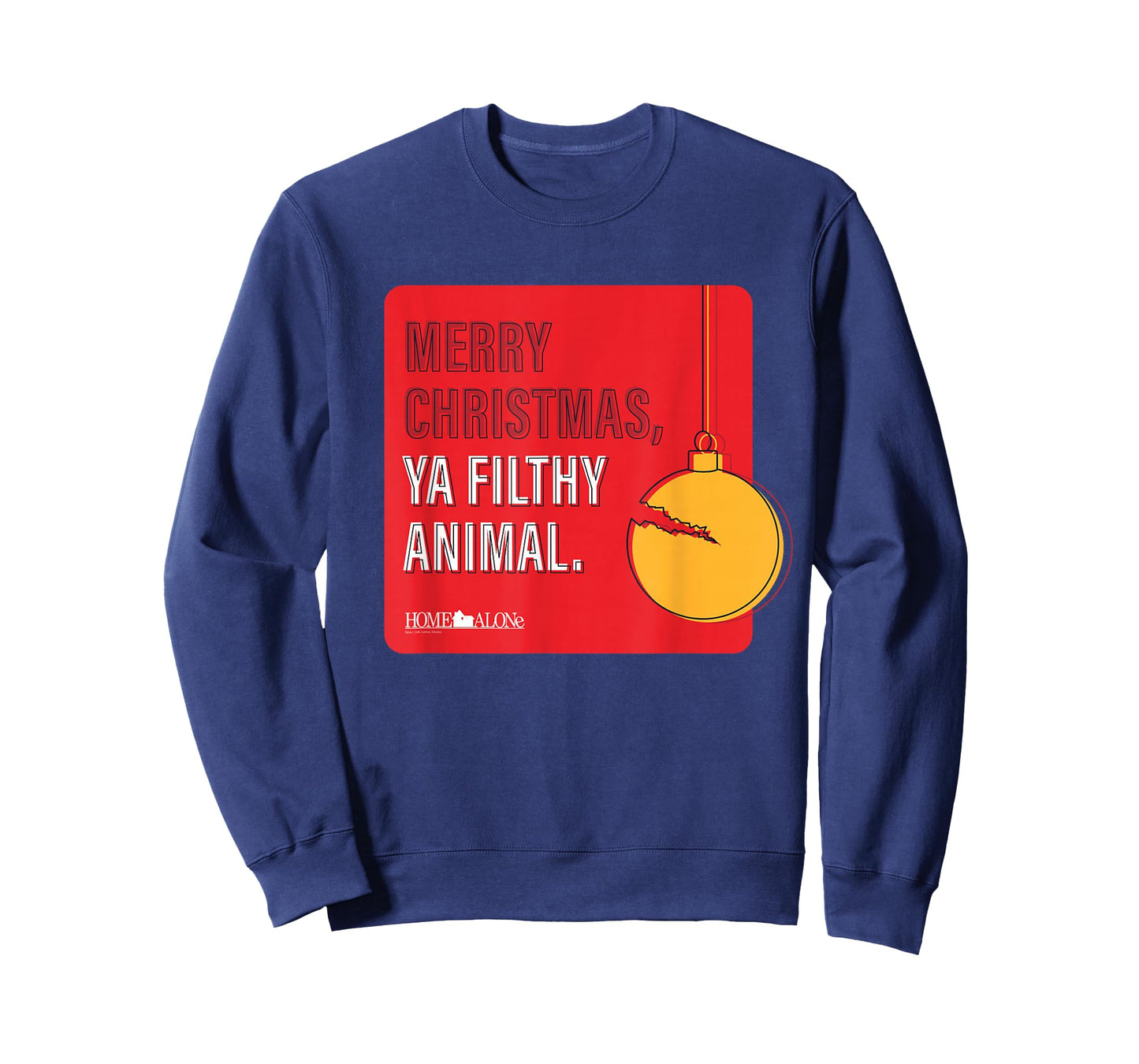 20th Century Studios Home Alone Movie Quote Merry Christmas, Ya Filthy Animal Unisex-Adults-Youth T-Shirt