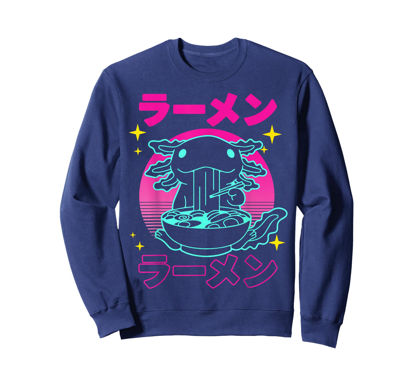 Kawaii Axolotl Ramen Japanese Funny Axolotl Anime Boys Teens T-Shirt