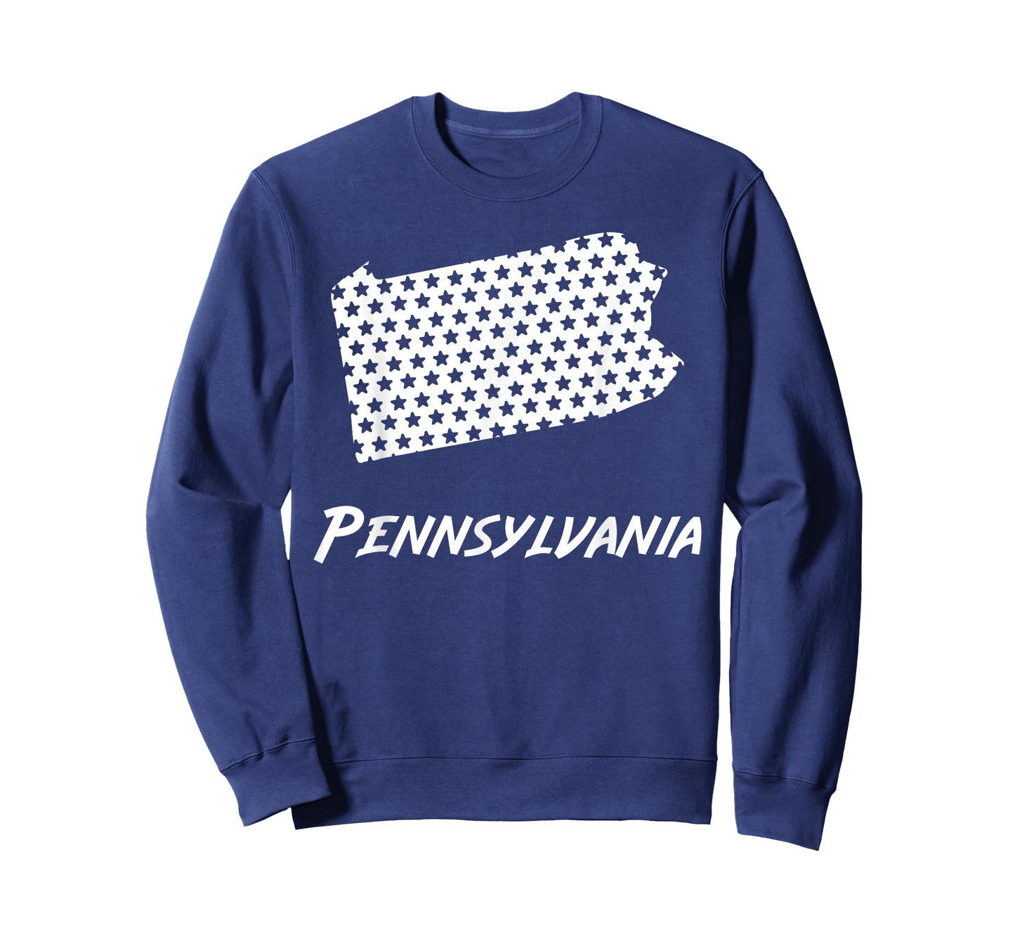 Pennsylvania USA State Outline Stars Vintage Retro Design T-Shirt
