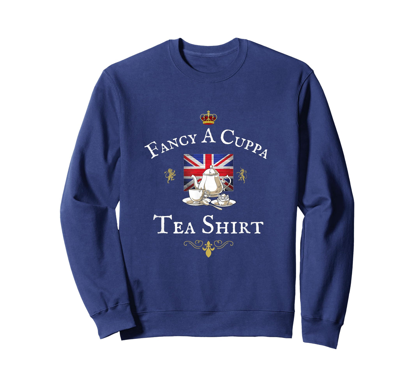 FANCY A CUPPA TEA, FUNNY BRITISH PROUD UK UNION JACK FLAG T-Shirt